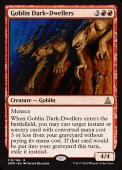1x Goblin Dark-Dwellers - Foil NM-Mint, English Oath of the Gatewatch MTG Magic - Image 1