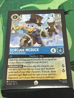 Disney Lorcana Winterspell Scrooge McDuck - Reformed Ebenezer 152/204 Legendary - Image 1