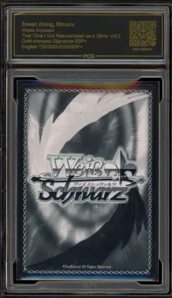 Weiss Schwarz Swept Along, Rimuru Gold Signature TSK/S82-E030SSP+ SSP+ PCG 10 - Image 2