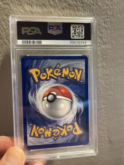 PSA 8 SWIRL NM Houndoom Neo Discovery Unlimited Holo Pokemon Card 4/75 - Image 2