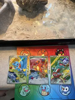 Pokemon First Partner Illustration Collection Series 1 Kanto Promos 3 Card Lot - Image 1
