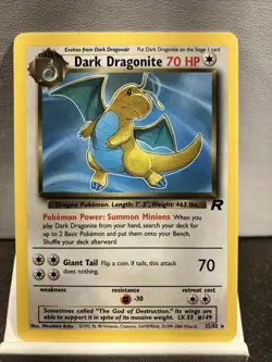 Pokemon Card TCG Dark Dragonite Rare Rocket Set - Image 1