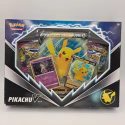 Pokemon TCG: Pikachu V Box Factory Sealed Promo, Oversized Card - Image 1