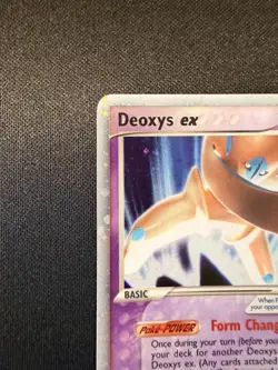 Deoxys ex Defense Forme 99/107 EX Deoxys Ultra Rare Holo Pokemon Card DMG - Image 2