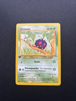 Pokemon Card Neo Destiny 1st Edition Venonat 90/105 WOTC - Image 1