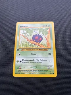 Pokemon Card Neo Destiny 1st Edition Venonat 90/105 WOTC - Image 2