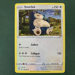 FART WHOLE SWIRL 🌀💫 Snorlax 141/192 Rebel Clash Rare Cosmos Holo Pokemon Card - Image 3