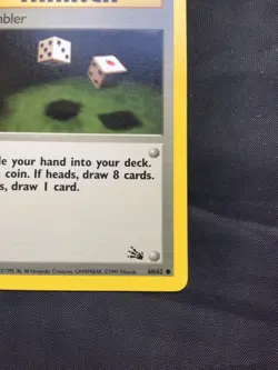 Pokemon Cards: Fossil 1st Edition Common: Gambler 60/62 - Image 4