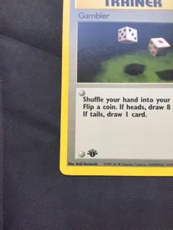 Pokemon Cards: Fossil 1st Edition Common: Gambler 60/62 - Image 5