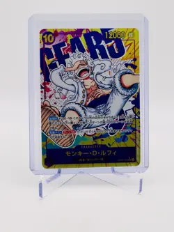 Monkey D Luffy Nika Gear 5 OP05-119 Parallel SEC New Era One Piece Card Japanese - Image 1