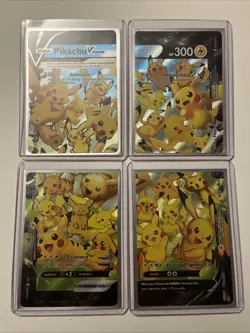 Pikachu V-Union [Set of 4] SWSH: Sword & Shield Promo Cards Holo - Image 1