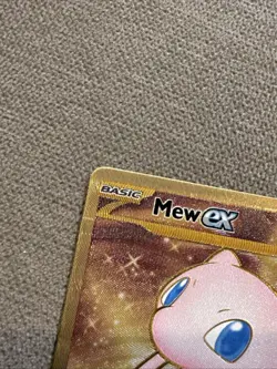 Mew EX 151 Gold Metal Card 205/165 SV: Scarlet & Violet Promo Card 🔥 - Image 2