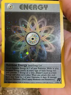 Pokemon TCG Rainbow Energy Holo Card 17/82 - Image 1