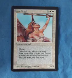 SERRA ANGEL - MtG BETA - Magic the Gathering card MP - Image 1