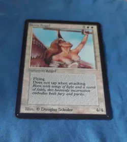 SERRA ANGEL - MtG BETA - Magic the Gathering card MP - Image 3