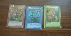 Egyptian God Cards Limited Edition Yu-Gi-Oh Cards with Protective Covers - Image 1