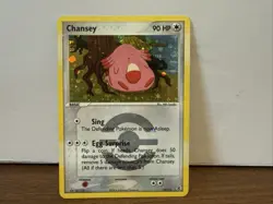 Pokemon TCG Chansey FireRed & LeafGreen 19/112 Reverse Holo Rare Card - Image 1
