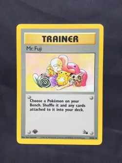 Pokemon Cards: Fossil 1st Edition Uncommon: Mr. Fuji 58/62 - Image 1