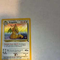 Pokemon TCG Dragonite Holo Rare Card 4/62 Fossil 1999 - Image 2