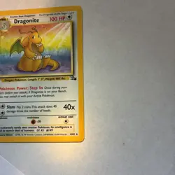 Pokemon TCG Dragonite Holo Rare Card 4/62 Fossil 1999 - Image 4