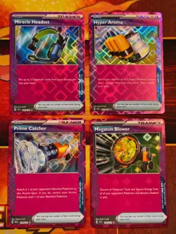 Pokemon ACE Spec Rare 4 Card Holo Lot / Miracle Headset / Hyper Aroma / Prime - Image 1