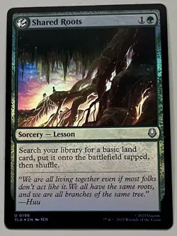MTG Avatar: TLA Shared Roots Sorcery - Lesson UNCOMMON FOIL #0196 - Image 1