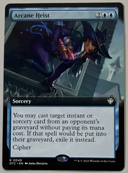 MTG OTJ Commander Arcane Heist Sorcery RARE REGULAR #0049 - Image 1