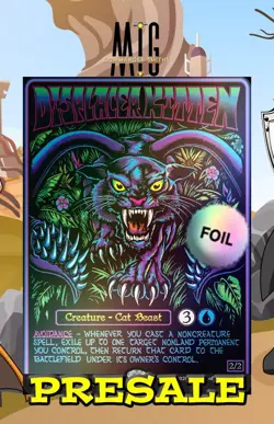 Displacer Kitten PRESALE ✨ Borderless FOIL ✨ MTG D&D Secret Lair NM 2506 - Image 1