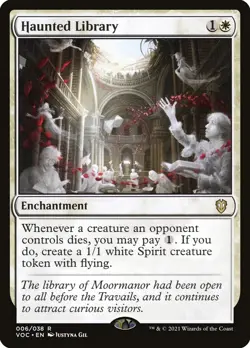 MTG Haunted Library ** Crimson Vow Commander ** English - Image 1