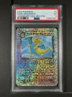 Dark Dragonite Reverse Foil #5 2002 Pokemon Legendary PSA 5 250001 - Image 1