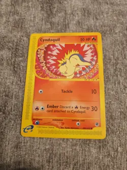 Cyndaquil 105/165 - Expedition Base Set WOTC Pokemon TCG Card NM/LP Rare - Image 1