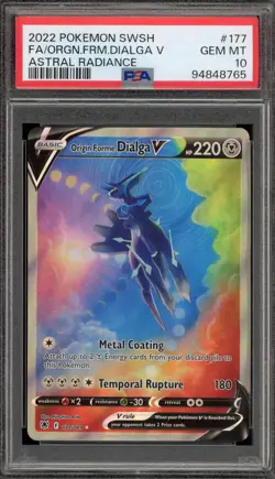 Pokemon Origin Forme Dialga V Astral Radiance Full Alt Art #177 PSA 10 Gem Mint - Image 1