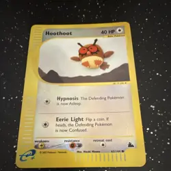 Hoothoot 65/144 Skyridge Common Reverse Holo Pokemon TCG English - Image 1