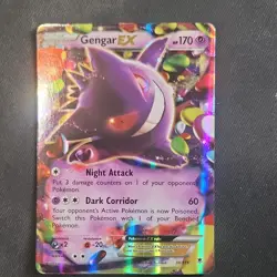 Pokemon Gengar EX Ultra Rare Holo 34/119 170 HP XY Phantom Forces Card - Image 1