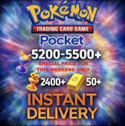 **LIMITED Pokemon TCG Pocket Account with 5200-5500+ Hourglass | God Pack Chance - Image 1