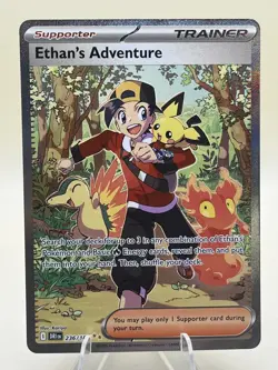 Ethan's Adventure 236/182 Pokemon TCG Sv10: Destined Rivals Full Art NM - Image 1