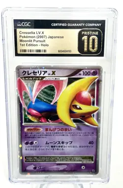 Pokemon Cresselia LV.X CGC Pristine 10 Moonlit Pursuit 1st Edition Holo - Image 1