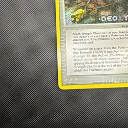2005 Pokemon EX Deoxys Strength Charm 92/107 Reverse Holo Stamped MP - Image 5