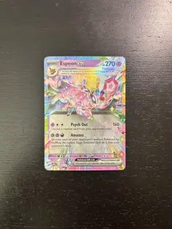 Pokemon TCG SV Prismatic Evolutions Espeon ex # 034 / 131 Double Rare Near Mint - Image 1