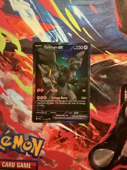 Pokemon Black Bolt Zekrom ex 172/086 Black White BW Rare NM - Image 1