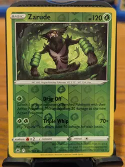 Pokemon TCG Crown Zenith Zarude Reverse Holo Rare 016/159 - Image 1