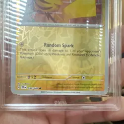 Pokemon Pikachu 051/162 Temporal Forces Reverse Holo MBA 9 English 2024 TCG - Image 4