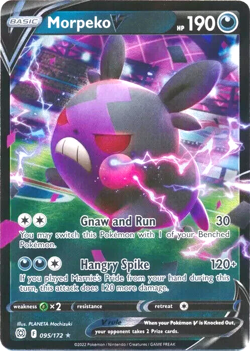 Pokemon TCG Morpeko V 095/172 Brilliant Stars Full Art Ultra Rare Holo - Image 1