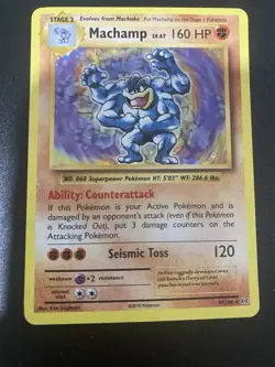 Pokemon Machamp Holo Rare Seismic Toss 160 HP 59/108 Evolutions 2016 - Image 1