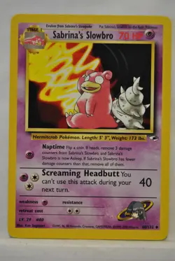 Pokemon Gym Hero's Sabrina's Slowbro 60/132 LP - Image 1