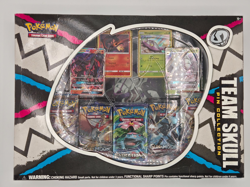 Pokemon TCG Team Skull Pin Collection Box Sealed Evolutions Burning Shadows - Image 1