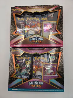 Pokemon TCG Shining Fates Mad Party Pin Collection Box Set of 2 - Image 1
