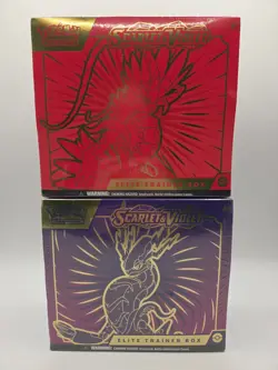 Pokemon Scarlet & Violet SV01 Elite Trainer Box Koraidon & Miraidon x2 - Image 1