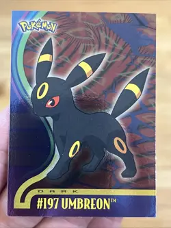 Pokemon 2001 Topps Holo Umbreon #197 Rare Old School Vintage Foil Wow - Image 1