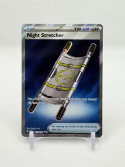 Pokemon TCG Mega Evolution Night Stretcher 173/132 Holo Ultra Rare NM - Image 1